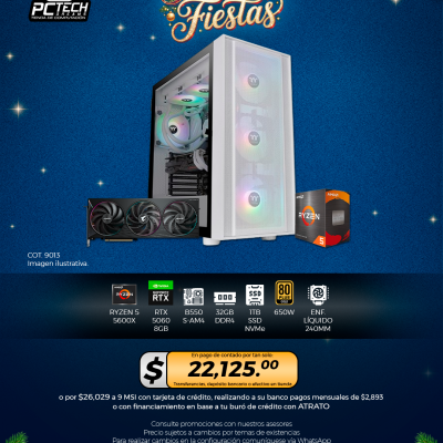 PC GAMER AMD Ryzen 5 5600X, RTX 5060 8GB, 32GB RAM, 1TB SSD