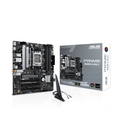 Tarjeta Madre ASUS PRIME B650M-A AX6 II, Micro-ATX, Socket AM5, AMD B650, 192GB DDR5, HDMI/DP para AMD