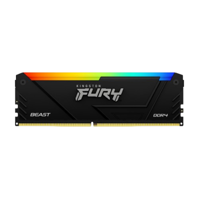 Memoria RAM Kingston FURY Beast RGB DDR4, 3200MHz, 16GB, Non-ECC, CL16