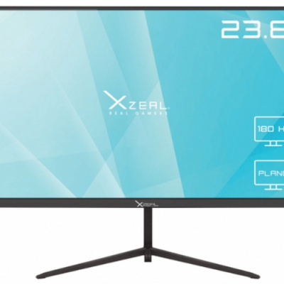 Monitor Gamer Xzeal XZMXZ32B LED 23.8", 1920x1080 Full HD, FreeSync, 180Hz, DisplayPort, Negro