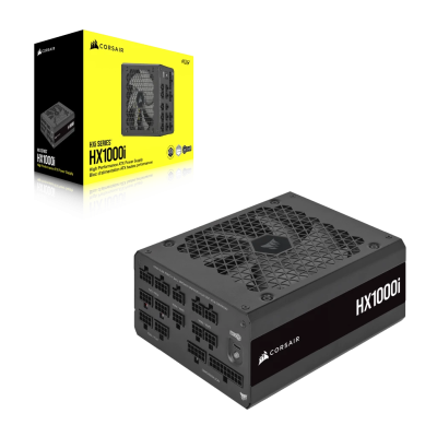 Fuente de Poder Corsair HX1000i 80 PLUS Platinum, 20+4-pin ATX, 140mm, 1000W