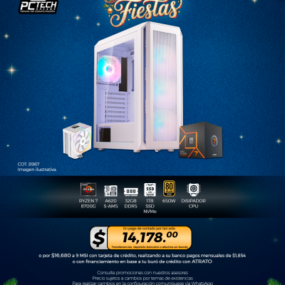 PC GAMER AMD Ryzen 7 8700G, 32GB RAM, 1TB SSD