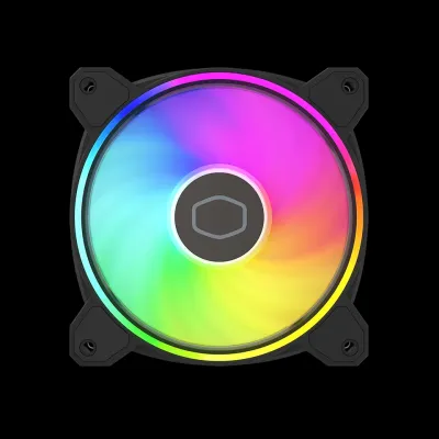 Ventilador Cooler Master MasterFan MF120 Halo² ARGB, 120mm, 0 - 2050RPM, Negro