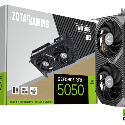 Tarjeta de Video Zotac NVIDIA GeForce RTX 5050 Twin Edge OC, 8GB 128-bit GDDR6, PCI Express x8 5.0