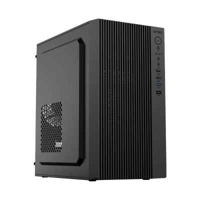 Gabinete Acteck Zenith GI656, Mini Tower, Micro-ATX, USB 3.0, con Fuente 500W, 1 Ventilador Instalado, Negro