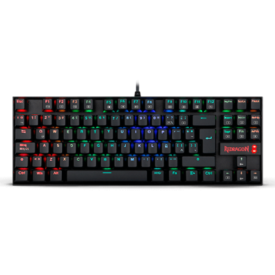 Teclado Mecánico Redragon Kumara Black K552RGB Blue Switch