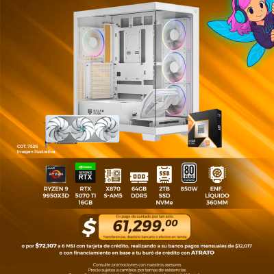 PC GAMER AMD Ryzen 9 9950X3D, RTX 5070 Ti 16GB, 64GB RAM, 2TB SSD