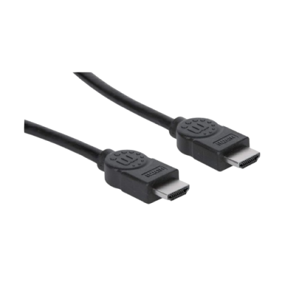 Manhattan Cable HDMI de Alta Velocidad, HDMI Macho -HDMI Macho, 4K, 30Hz, 3D, 1.8 Metros, Negro