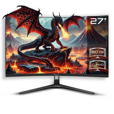 Monitor Curvo XZEAL XZMXZ47B de 27", Resolución 1920 x 1080 (Full HD 1080p), 5 ms, Color Negro