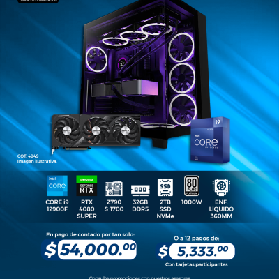 PROMO: PC GAMER INTEL Core i9 12900F, RTX 4080 Super, 32GB RAM, 2TB SSD